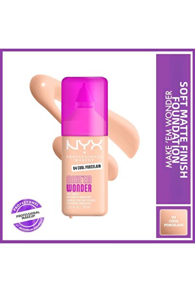 NYX كريم أساس ميك إم ووندر 04 كول بورسلين