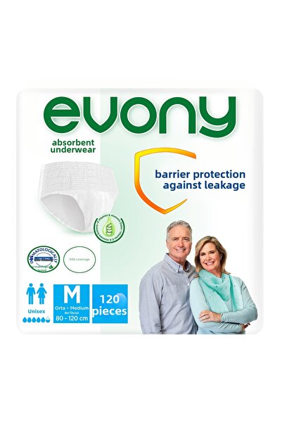 Evony سراويل داخلية ماصة للجنسين مقاس متوسط 30×4 (120 قطعة)