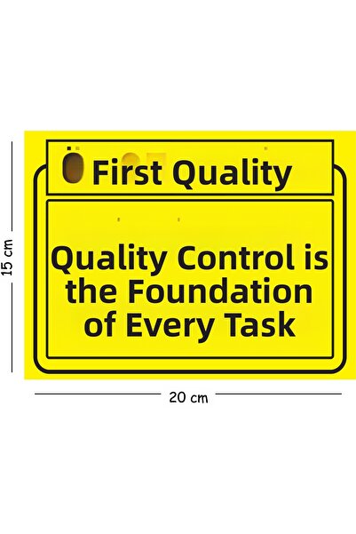 Mayeka Metal Quality Control Is the Key to Everything 15X20 cm Warning Work S...