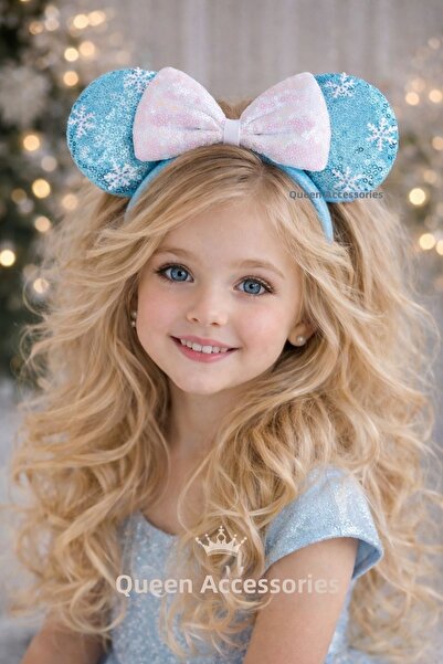 QUEEN AKSESUAR Χαριτωμένο πολυτελές μοτίβο νιφάδας χιονιού μοντέλο Έλσα με γυ...