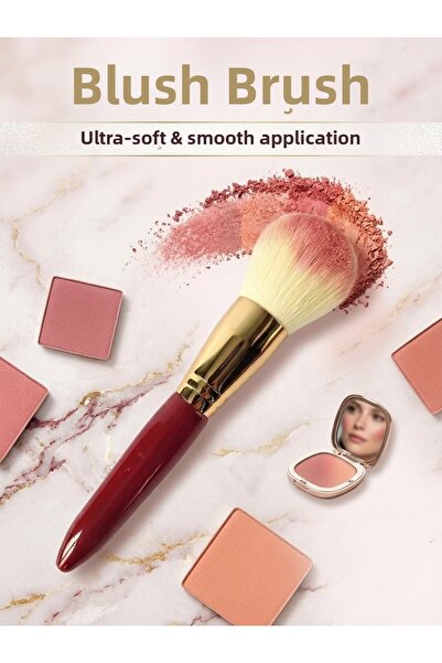 Piraye Shop Pensula pentru pudră cu peri moi cu unghi larg și pensula pentru ...