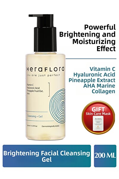 Heraflora Moisturizing, Brightening, Purifying Facial Cleansing Gel 200 ml fo...