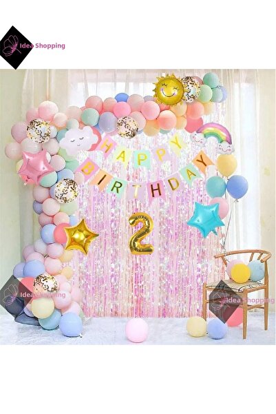 Bkmc Διακοσμητικά για πάρτι γενεθλίων, θέμα τον ουρανό, ήλιος, σύννεφα, ουράν...