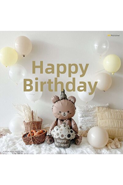 ÇITIPITISTORE مجموعة بالونات عيد الميلاد على شكل دب ريترو مع بالونات فويل بلو...