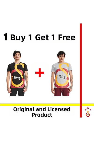Galatasaray Licențiat, cumpără 1 și primești 1 cadou Tricou gri și negru cu i...