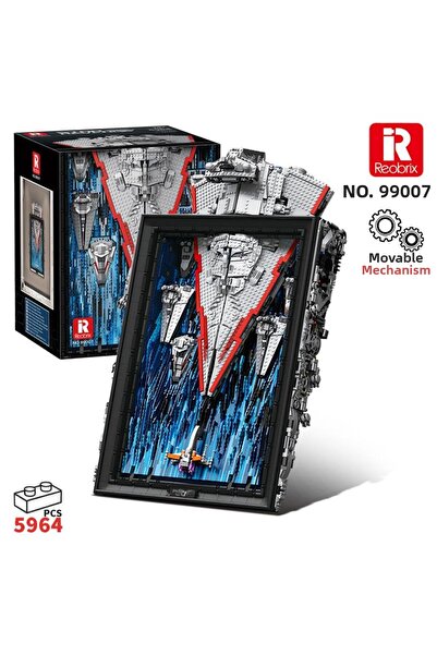 REOBRIX 99007 مجموعة مكعبات بناء إبداعية من ستار ريفينج آرت دراونجس - 5345 قطعة