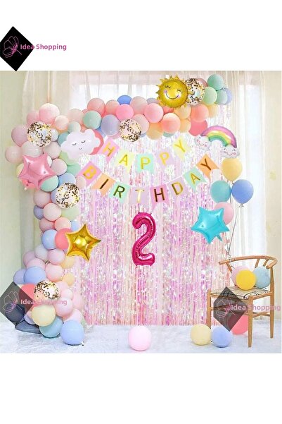 Bkmc Διακοσμητικά για πάρτι γενεθλίων, θέμα τον ουρανό, ήλιος, σύννεφα, ουράν...