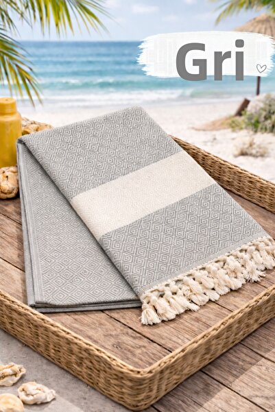 serelya Prosop de plajă Peshtemal 100% bumbac, cu model diamant, prosop turce...