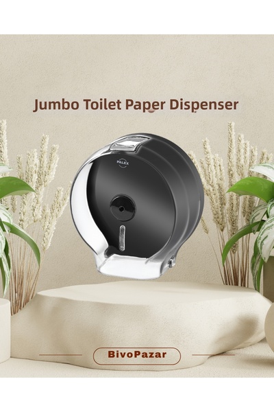 Palex Jumbo Toilet Paper Dispenser Transparent Smoked