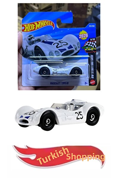 HOT WHEELS 2026 كيس 1:64 سيارة مازيراتي تيبو 61 بمقياس 1:64