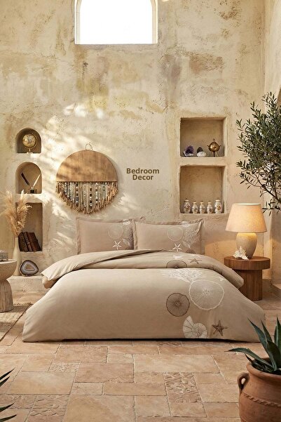 Özdilek Corallino Duvet Cover Set Double - Beige
