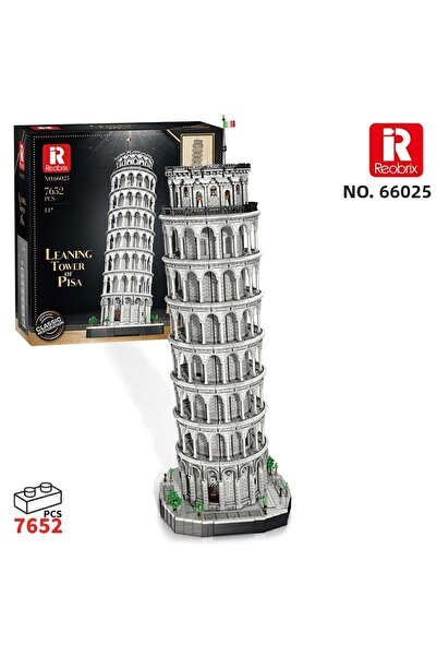 REOBRIX 66025 Leaning Tower of Pisa Creative Building Block Set Building Bloc...