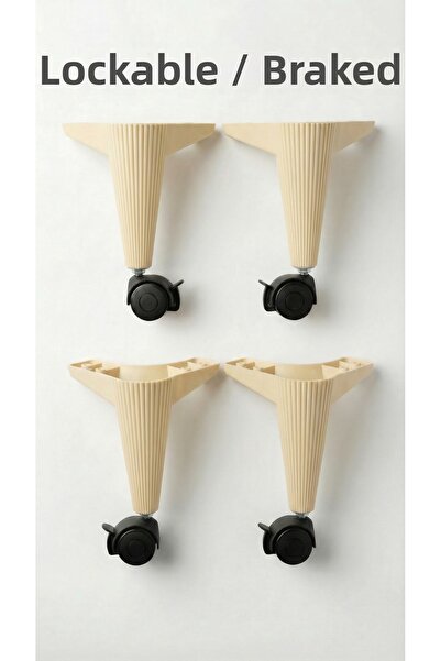 elbse قاعدة طاولة بعجلات مع فرامل قابلة للقفل، قاعدة طاولة جانبية ذكية، قاعدة...