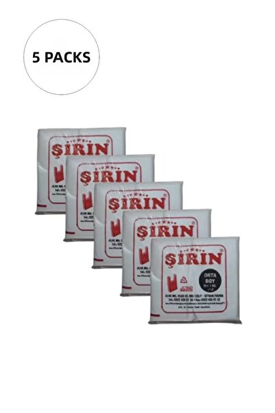 DENİSAM حقيبة رياضية بيضاء سميكة متوسطة الحجم 28x50 سم 1 كجم 5 عبوات (تاكريبن...