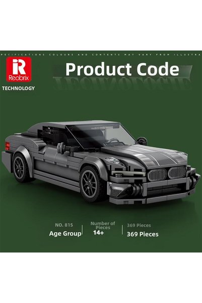 REOBRIX Creator 815 Bmw 2 Series Sports Car Creative Building Block Set Building Blocks - 369 Pieces