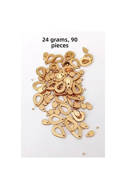 Royaleks أويا فستان سهرة سوار قلادة شبكي معدني بلاستيك ترتر ذهبي اللون 24 جرا...