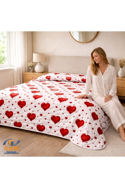 cs ilkim Quilted Cotton Double, Multi-Purpose Bedspread / Pike 200 X 230 cm (...