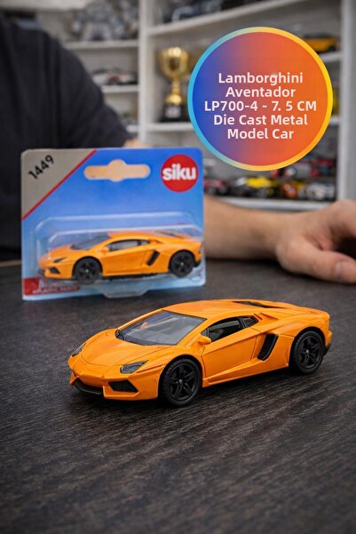 TOYFEST Siku Lamborghini Aventador Lp700-4 Metal Plastic Toy Race Car Orange ...