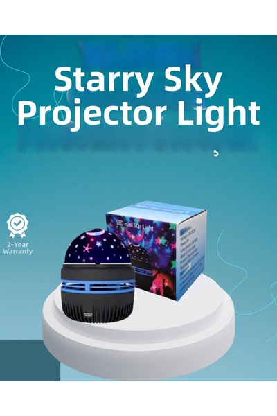 Epilons Rotating Galaxy Projector Night Light – Moon and Star Light Atmospher...
