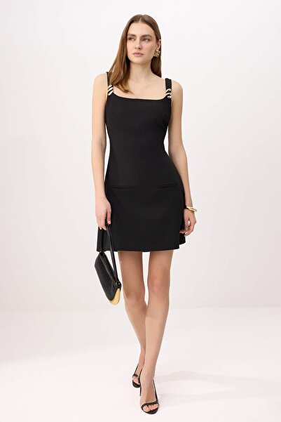 Trendyol Collection Black A-Line Short / Mini Woven Dress Twoss26El00436