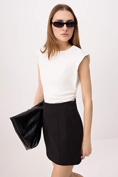 Trendyol Collection Ecru Regular/Normal Fit Sleeveless Accessory Detail Tok 1...