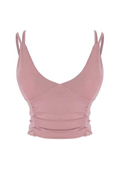 Trendyol Kollektion Gül Kurusu gestützter/formgebender Sport-BH mit doppelten...