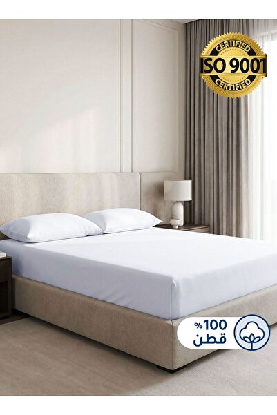 Master Home Textile Cotton Fitted Sheet Set, 3 Pcs Queen Size, 100% Cotton 20...