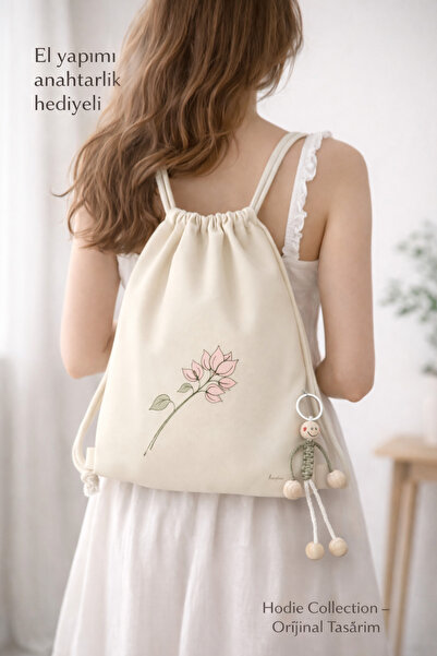 hodie collection Begonvil Patterned Ruched Cloth Backpack Thin H Lightweight ...