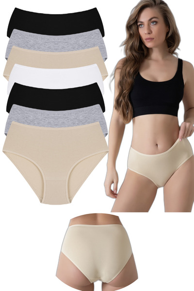 Sinem Yıldız Çamaşırları 100% BUMBAC ȘLOR BATO PENTRU FĂMĂ CU TALIE ÎNALTĂ PA...