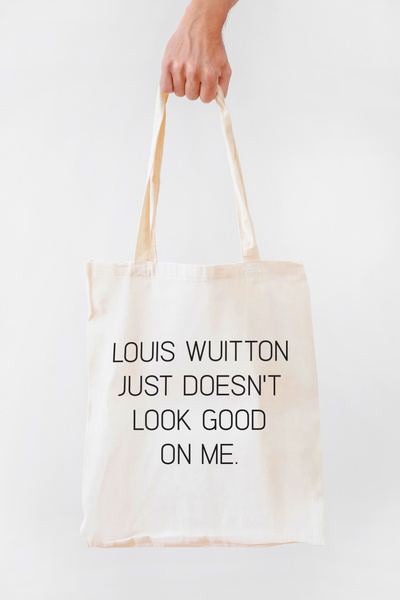 PEKSHOP حقيبة كتف مكتوب عليها LW