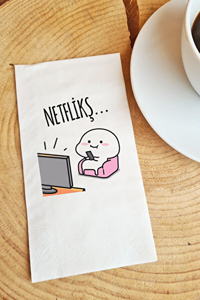 PEKSHOP عرض منديل ورقي منديل مع Netflikş مكتوب