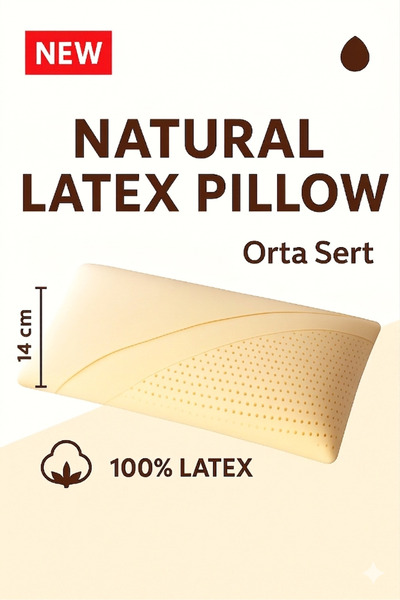 Matterassi Letto %100 doğal lateks yastık orta sert