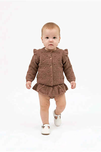 OEM Knitted sundress with cardigan set