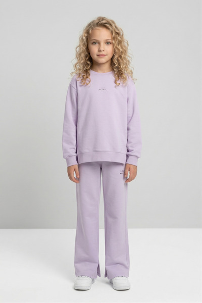 Black One Σετ αθλητικής φόρμας για κορίτσια με λαιμόκοψη καμπάνα κάτω και επά...