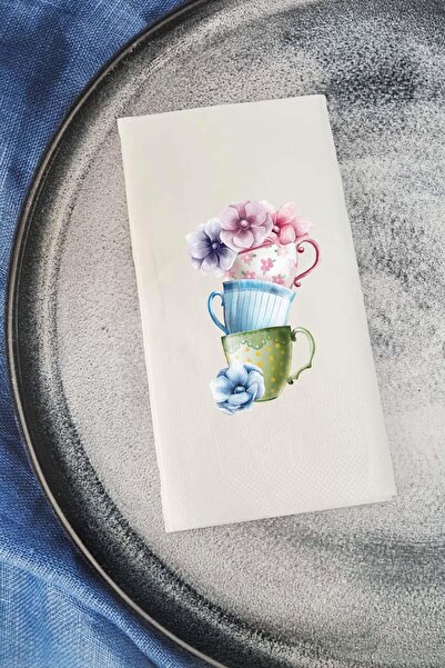 PEKSHOP Sweet Coffee Cups Talking Napkin Presentation Napkin