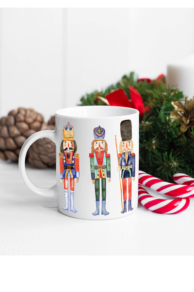 PEKSHOP Nutcracker Soldiers Christmas Gift Mug Cup