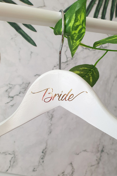 PEKSHOP شماعات الزفاف المطبوعة بأوراق الذهب