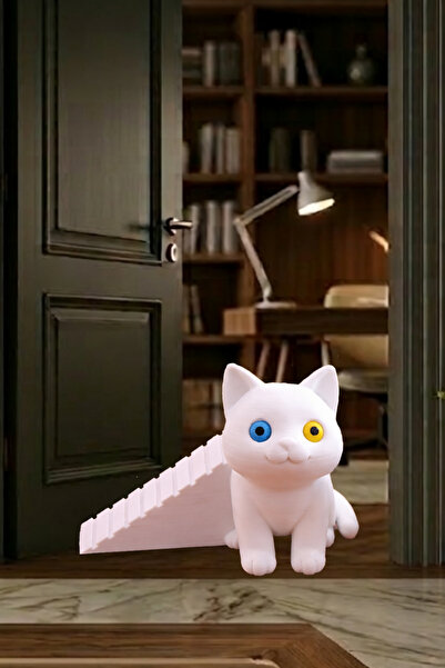 Moldream Kapı Stoperi / Dekoratif & Kaymaz Taban / Kedi figürlü / kapı tutacağı