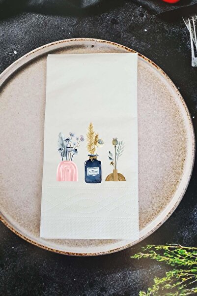 PEKSHOP منديل عرض مزهرية ناعمة على شكل زهرة ناعمة