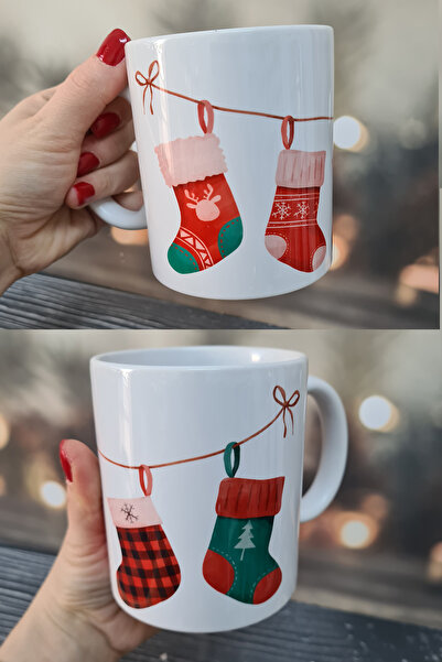 PEKSHOP Christmas Stockings Christmas Gift Mug Glass