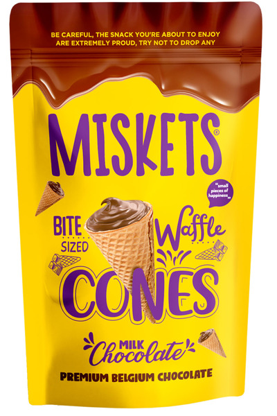 Miskets Sütlü Çikolata Dolgulu Mini Kornet 120 gr