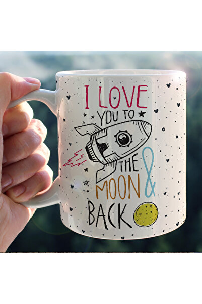 PEKSHOP أحبك إلى القمر وكأس العشاق الخلفي