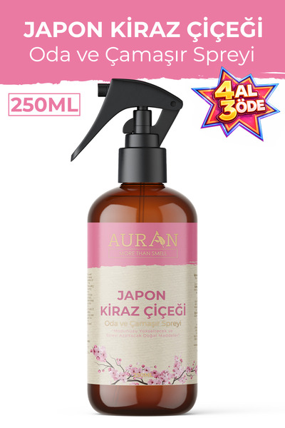 AURAN Japon Kiraz Çiçeği Oda Ve Çamaşır Spreyi Oda Kokusu Oda Spreyi Room Spr...