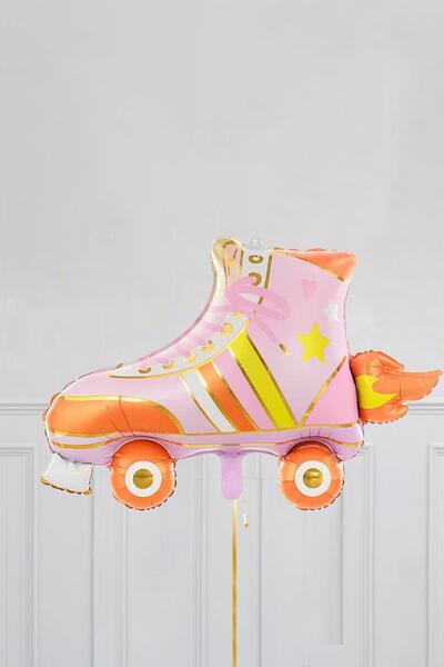 PEKSHOP Paten Şeklinde Folyo Balon Retro 80ler 90lar Partisi Retro Folyo Balon