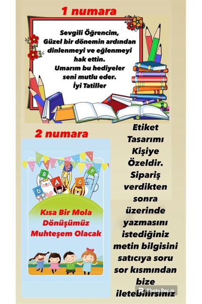 Hüfamkids Karne Hediyesi Okuma Bayramı Hediyesi 3 Adet Ara Tatil, Sömestr Tat...