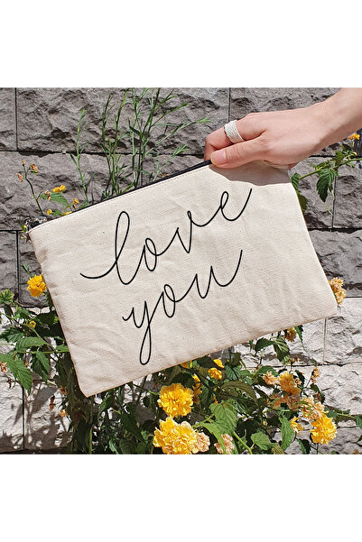 PEKSHOP Клатч - косметичка на підкладці з принтом "Love You"