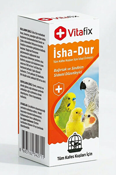 Vitafix Isha-dur - Kuşlar Için Bağırsak Ve Sindirim Sistemi Düzenleyici - Ish...
