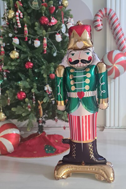 PEKSHOP Yeşil Kurşun Asker Folyo Balon Yılbaşı Balonu Fındıkkıran Nutcracker ...