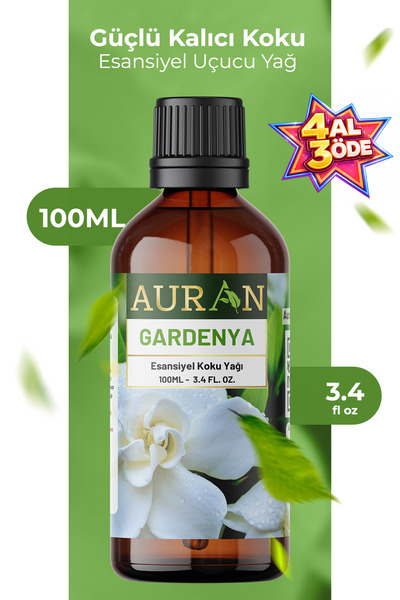 AURAN Gardenya Esansiyel Uçucu Koku Yağı Difüzör Esansı Buhurdanlık Yağı Arom...