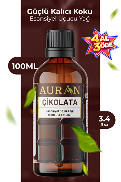 AURAN Çikolata Saf Esansiyel Uçucu Yağ Buhurdanlık Yağı Difüzör Esansı Aromat...